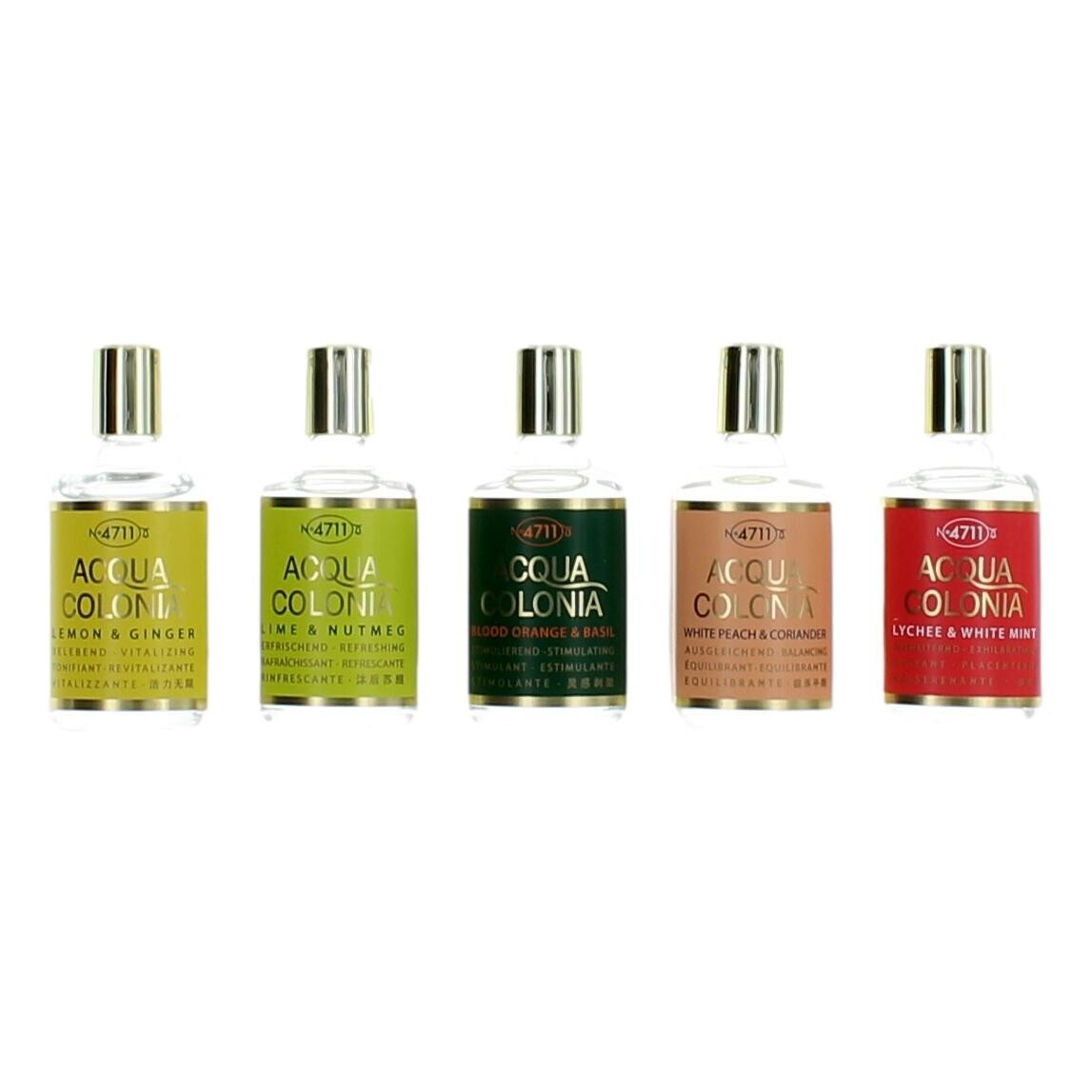Acqua Colonia by 4711, 5 Piece Variety Set for Unisex Unisex Fragrances 4711