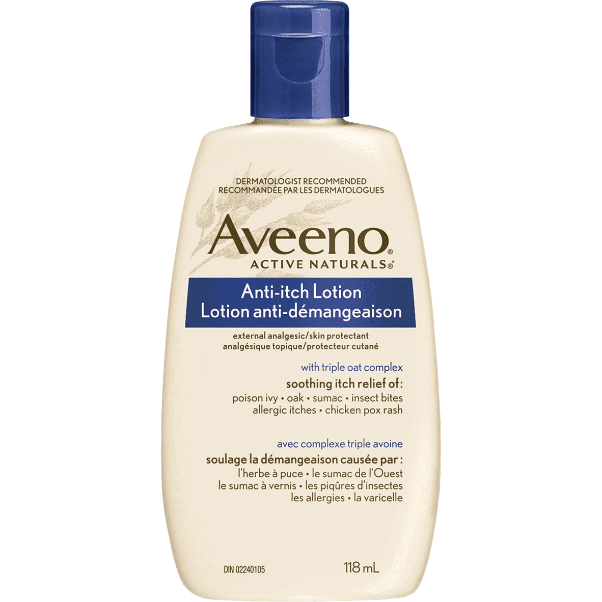 Aveeno Anti-Itch Concentrated Lotion with Calamine and Triple Oat Complex 4 fl. Lotion Pasteur Pharmacy