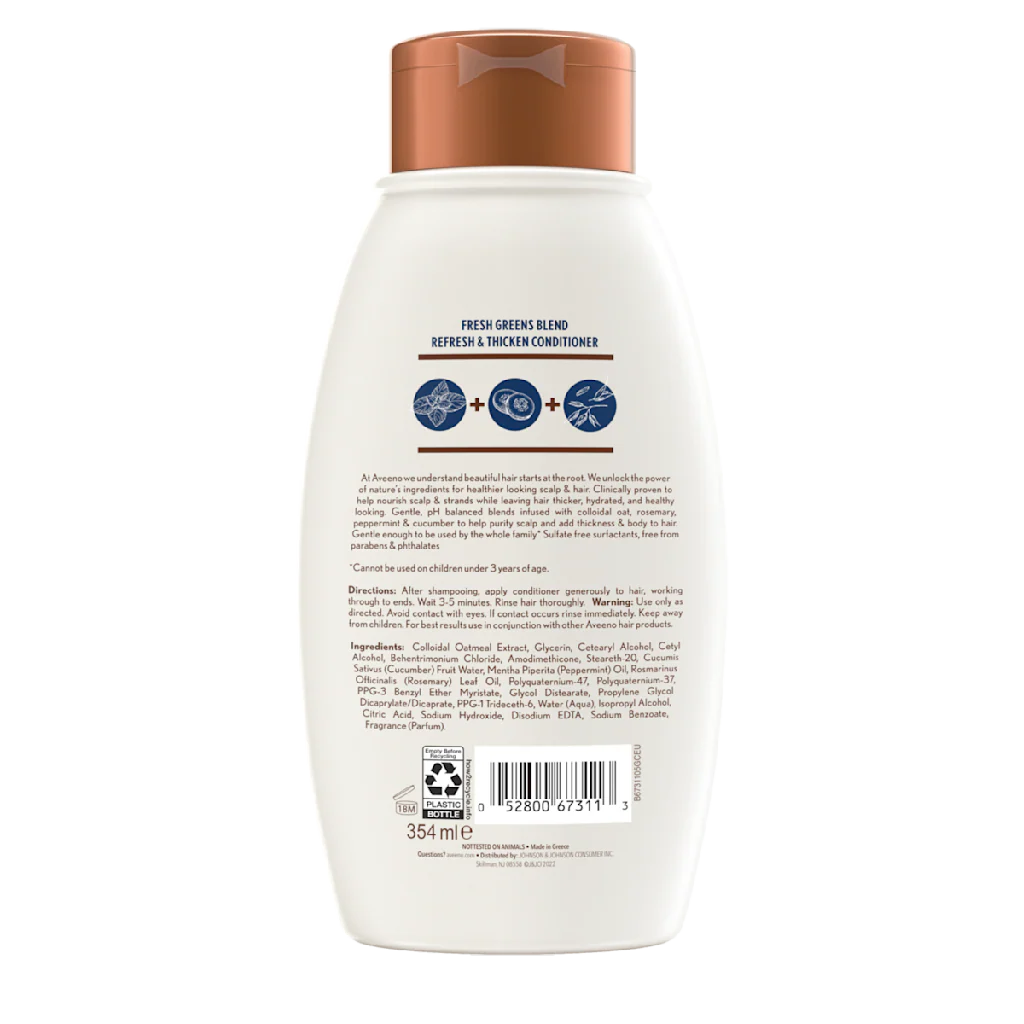 Aveeno Scalp Soothing Fresh Greens Blend Conditioner 12 fl. Oz Conditioner Pasteur Pharmacy