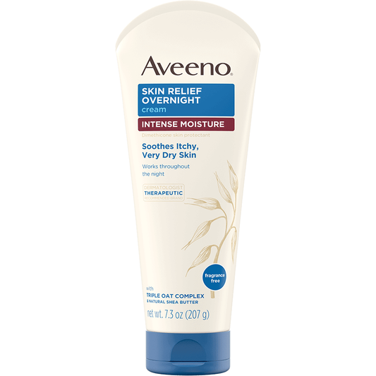 Aveeno Active Naturals Skin Relief Overnight Cream, Intense Moisture, 7.3 fl oz Overnight Cream Pasteur Pharmacy