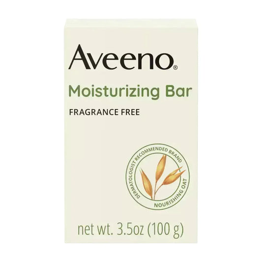 Aveeno Active Naturals Moisturizing Bar Fragrance Free 3.5 oz Facial Cleansers Pasteur Pharmacy