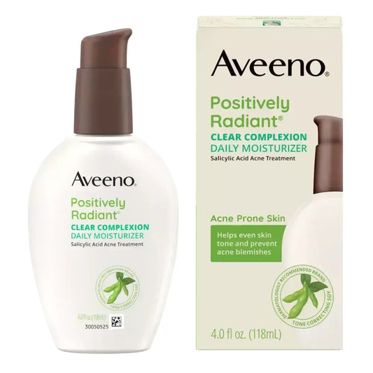 Aveeno Clear Complexion Daily Moisturizer, Pump Facial Moisturizers, 4 oz Facial Moisturizer Pasteur Pharmacy