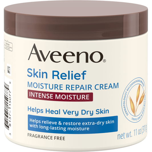 Aveeno Active Naturals Skin Relief Moisture Repair Cream, 11 oz Moisture Repair Cream Pasteur Pharmacy