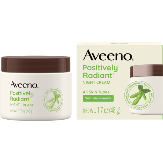 Aveeno Active Naturals Positively Radiant Intensive Night Cream, 1.7 oz Night Cream Pasteur Pharmacy