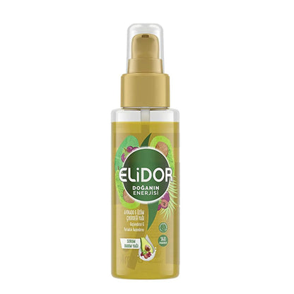 Sérum capilar de aceite de aguacate y semilla de uva Elidor: brillo y fuerza - Aceite capilar natural ligero, sin parabenos