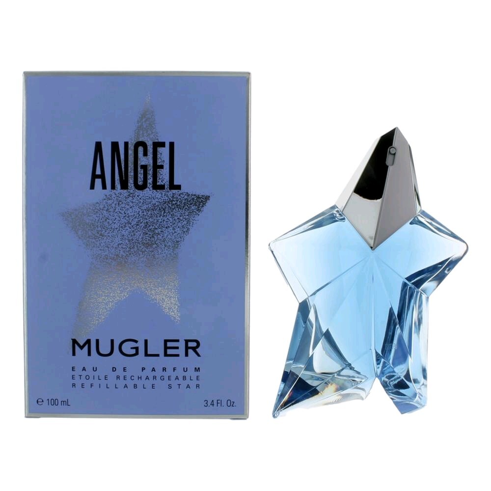Angel by Thierry Mugler, 3.4 oz Eau De Parfum Spray Refillable Star for Women Women Fragrances Thierry Mugler