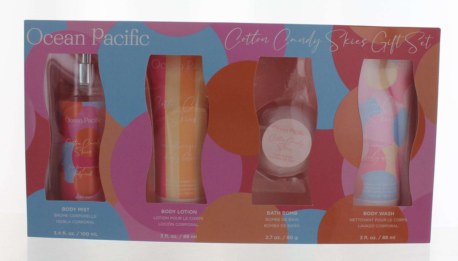 OP Cotton Candy Skies by Ocean Pacific, 4 Piece Gift Set for Women Women Gift Sets Ocean Pacific