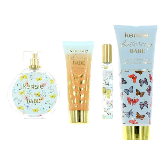 Kensie Buttercup Babe by Kensie, 4 Piece Gift Set for Women Women Gift Sets Kensie
