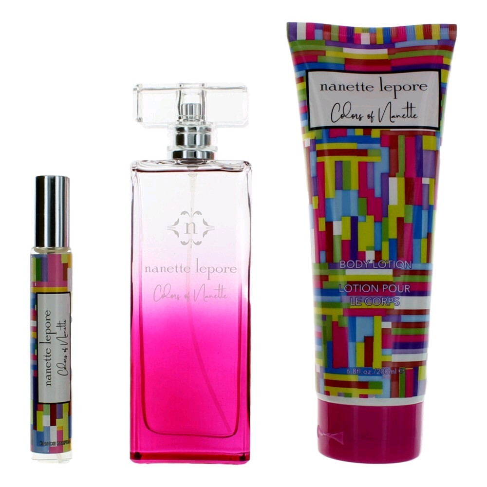 Colors of Nanettte by Nanette Lepore, 3 Piece Gift Set for Women Women Gift Sets Nanette Lepore