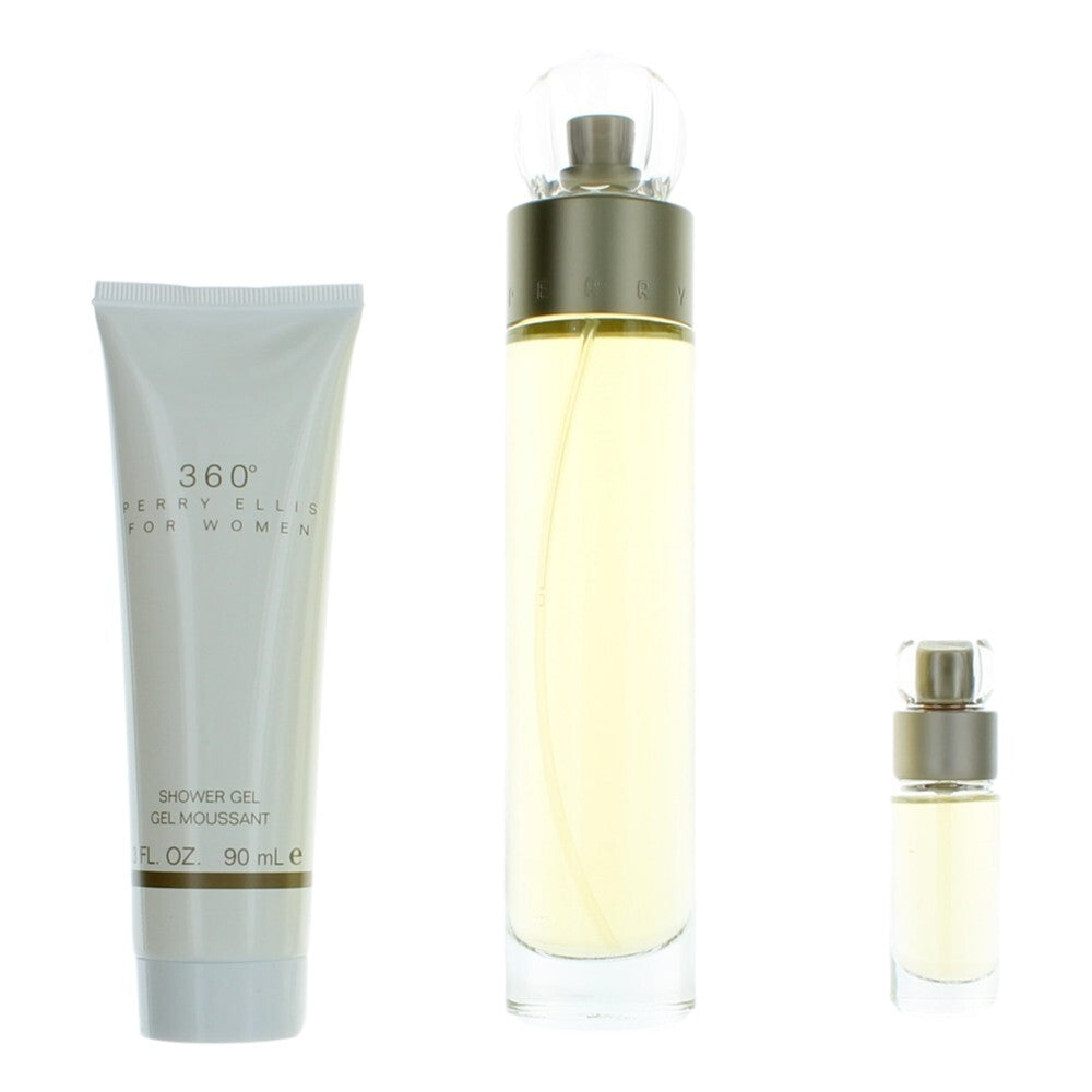 Perry Ellis 360 by Perry Ellis, 3 Piece Gift Set for Women Perry Ellis Perry Ellis