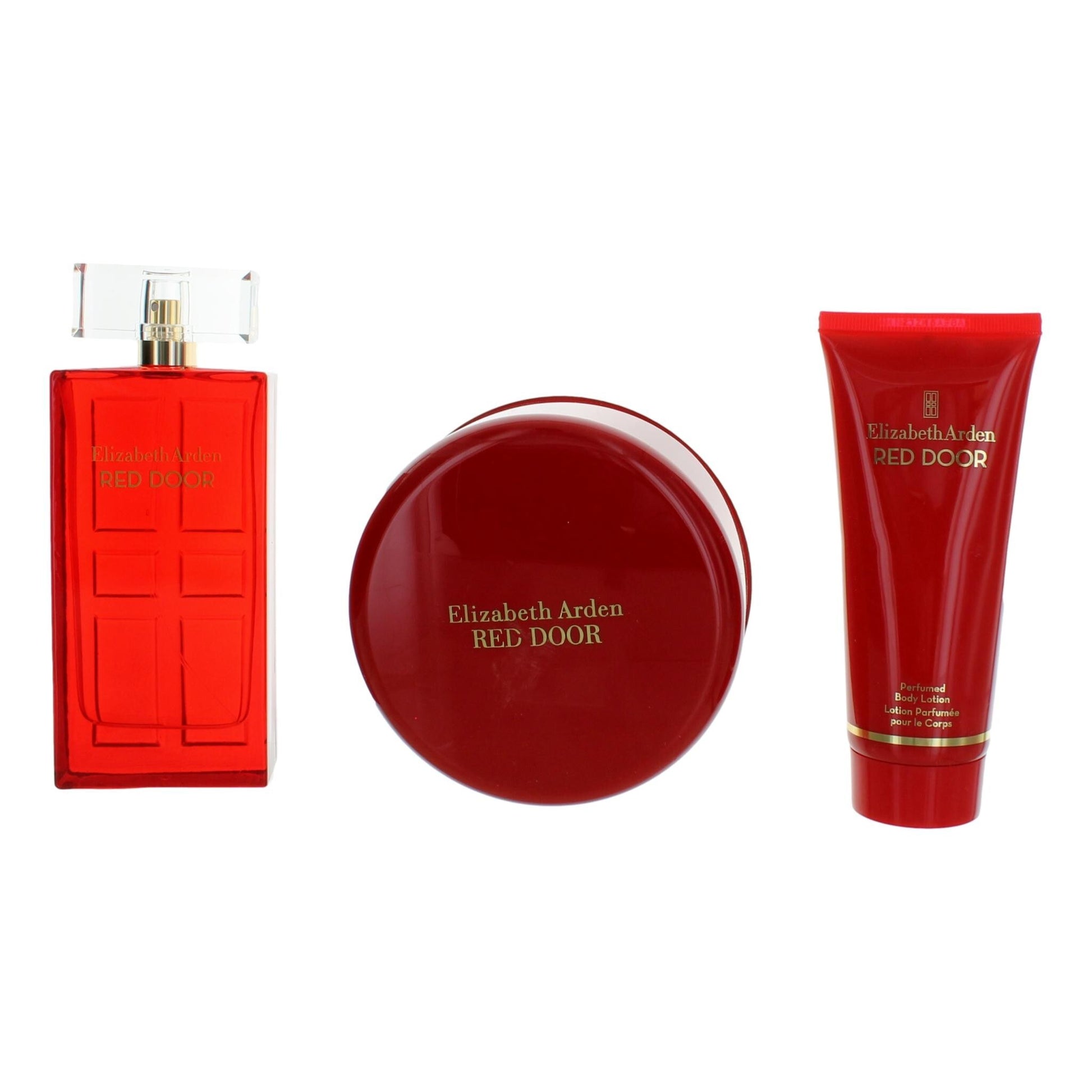 Red Door by Elizabeth Arden, 3 Piece Gift Set for Women with Powder Women Fragrances Elizabeth Arden