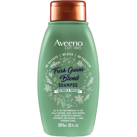 Aveeno Scalp Soothing Fresh Greens Blend Shampoo 12 fl. Oz Shampoo Pasteur Pharmacy