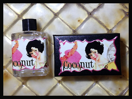 Seventh Muse, Perfume Oil in Black Box, Coconut Scent