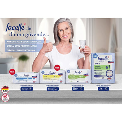 Compresas para incontinencia Facelle Discrete Extra Plus, 10 unidades