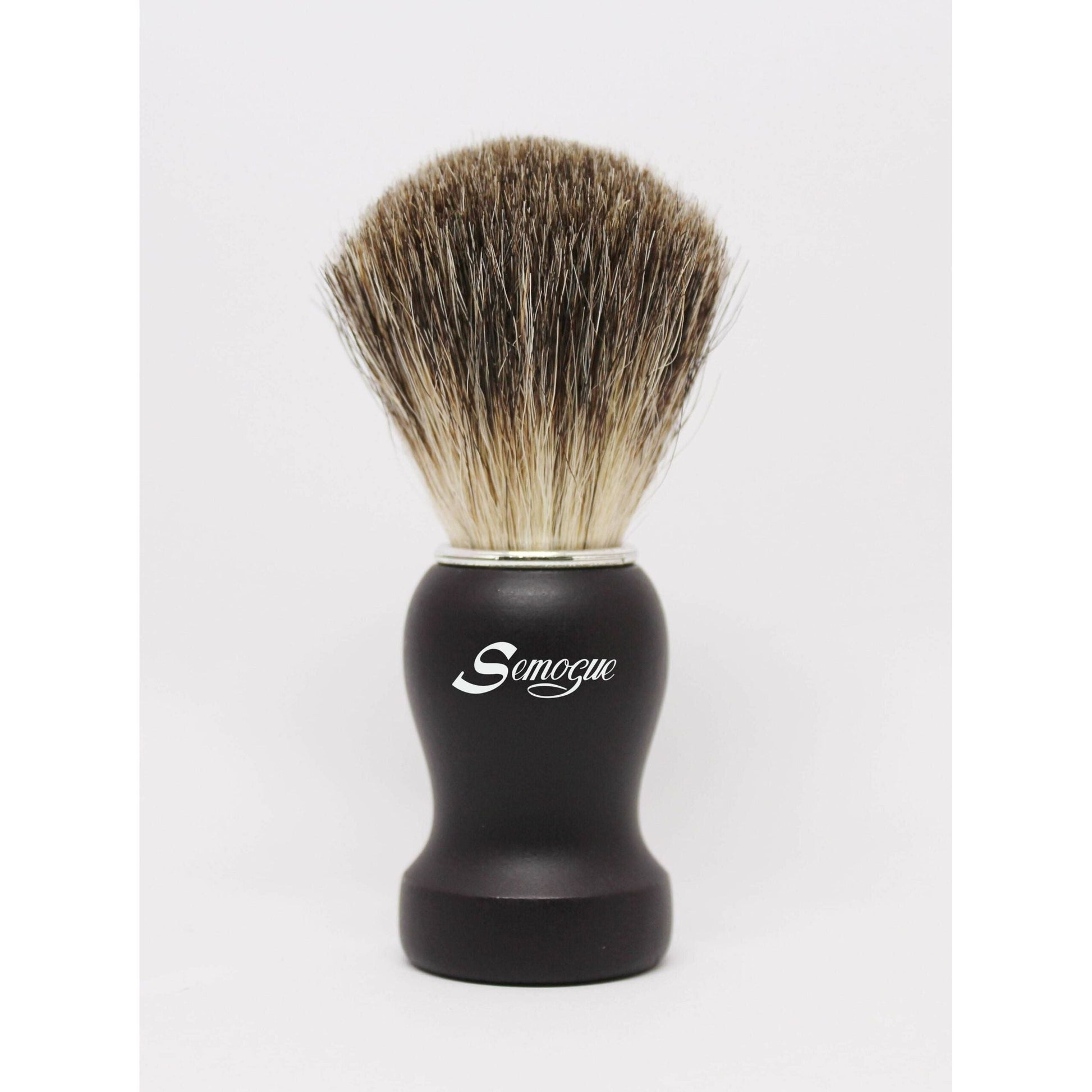Semogue Pharos-c3 Pure Grey Badger Shaving Brush - Black Shaving Brush Pasteur Pharmacy