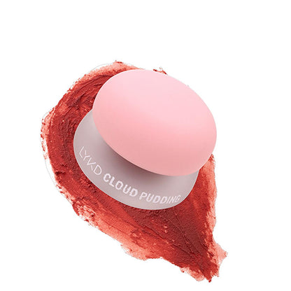 LYKD Cloud Pudding Blush: Memories - Rubor en espuma color melocotón para un brillo natural, difuminable, ligero y saludable