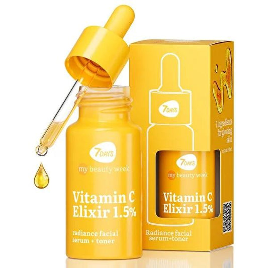 Tónico Sérum de Vitamina C 7Days - Sérum facial iluminador e hidratante con complejo cítrico para una piel radiante y con tono uniforme - 20 ml