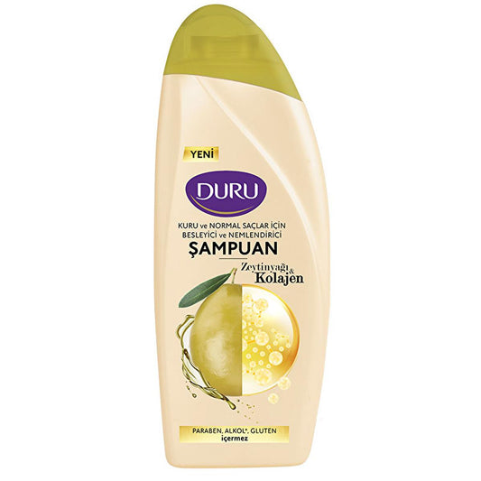 Shampooing Duru au collagène et à l'huile d'olive - Formule nourrissante pour cheveux ternes | 500 ml