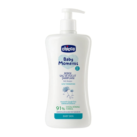 Shampooing corps et cheveux Chicco Baby Moments Natural 500 ml