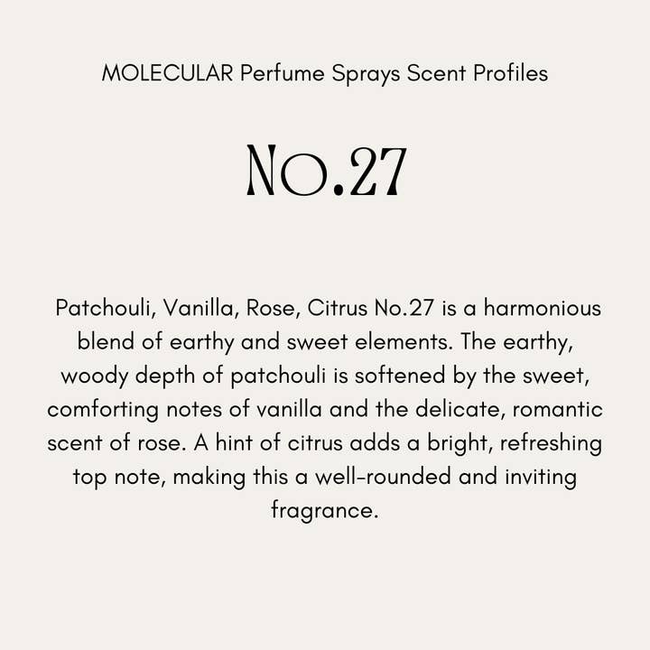 Buffalo Gal, MOLECULAR Clean Natural Perfume Sprays, 30ml/1oz