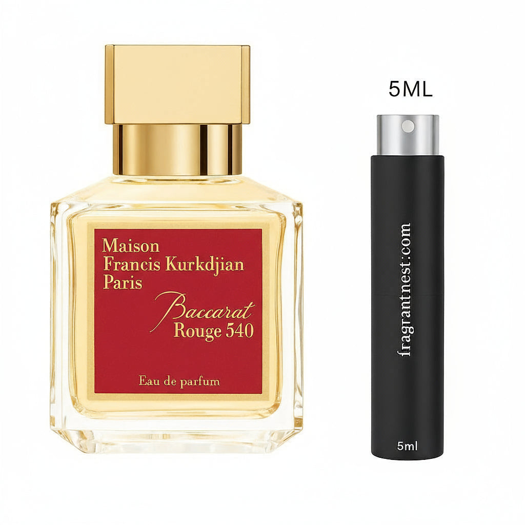 Maison Francis Kurkdjian Baccarat Rouge 540 Eau De Parfum Travel Spray | Sample Fragrant Nest 5mL Travel Size (75 Sprays)