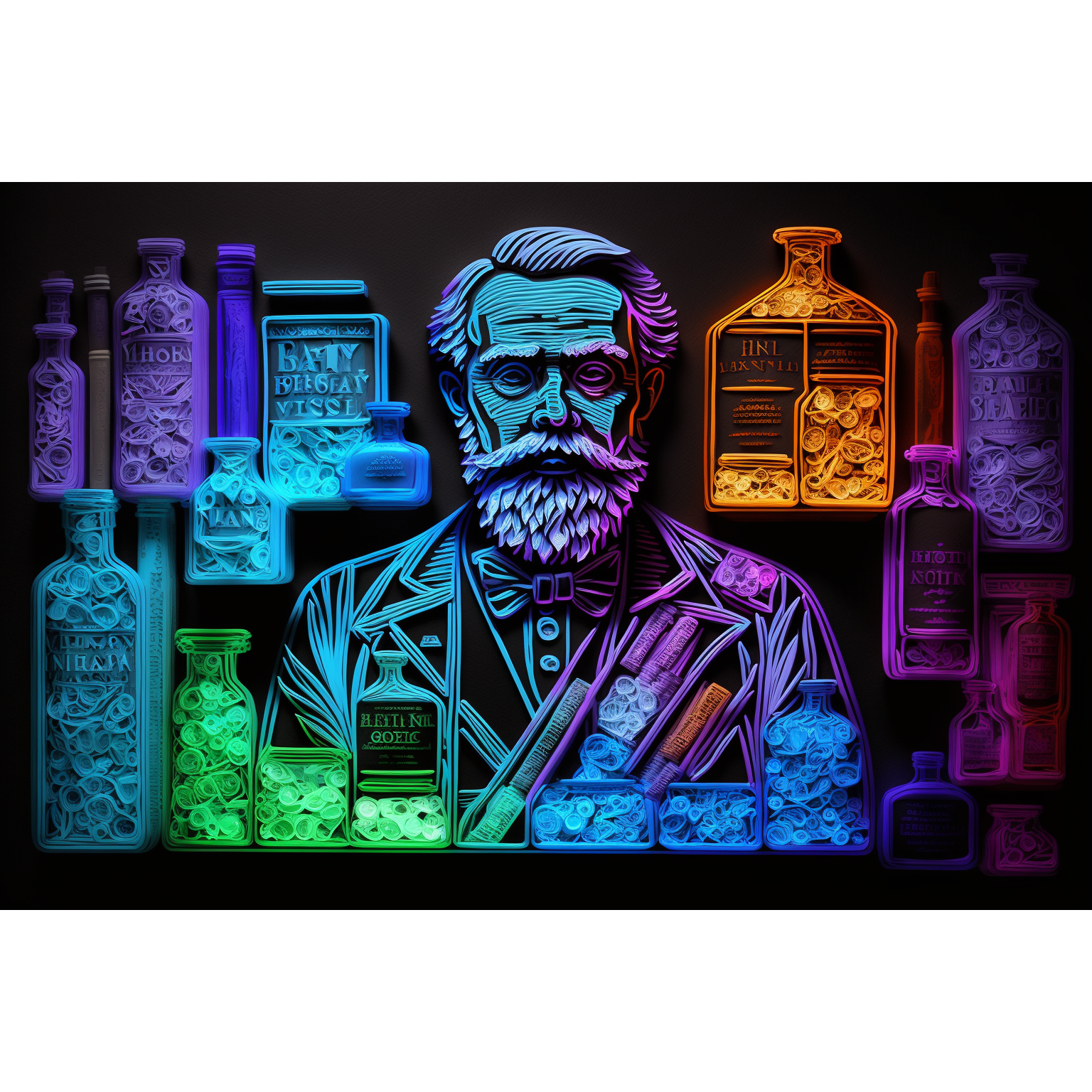 Wholly Kaw PasteurVision Shaving Collection Shaving Set Pasteur Pharmacy Aftershave Balm 1.76 oz