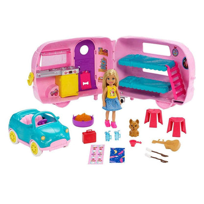 Coffret de jeu Camping-car de Chelsea Barbie avec accessoires