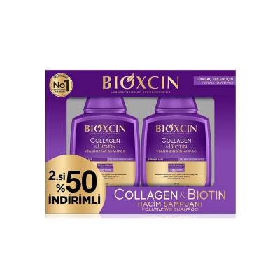 Bioxcin Collagen & Biotin Volume Shampoo 300 ml Advantageous Set of 2