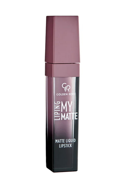 Labial Líquido Mate Golden Rose N.º 07 - Color de Labios Duradero y Cómodo