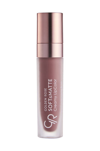 Labial cremoso Golden Rose - Acabado suave y mate, cuidado labial hidratante de larga duración