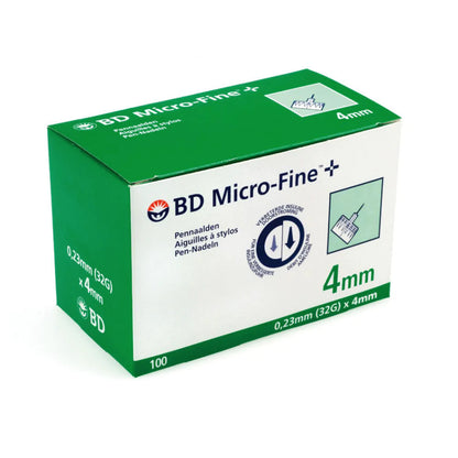Agujas para pluma BD Micro-Fine Plus 4mm 32G (x100)