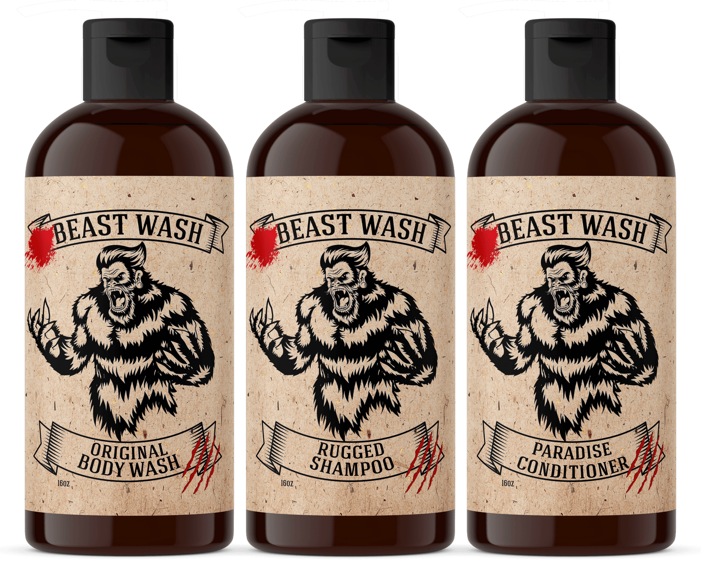 Johnny Slicks Beast Wash Shower Set Johnny Slicks Original-Liquid