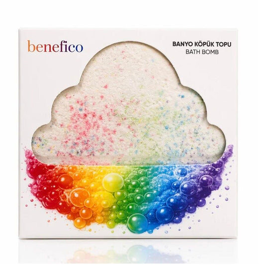 Bomba de baño Benefico Rainbow Cloud para una relajación llena de color
