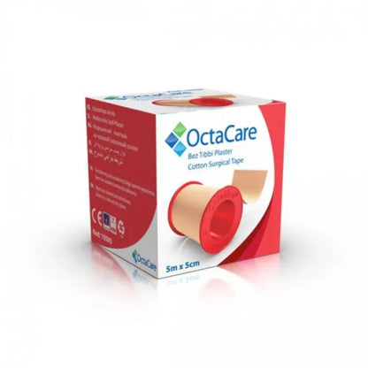 Cinta adhesiva de tela Octamed para fijación de apósitos 5 cm x 5 m