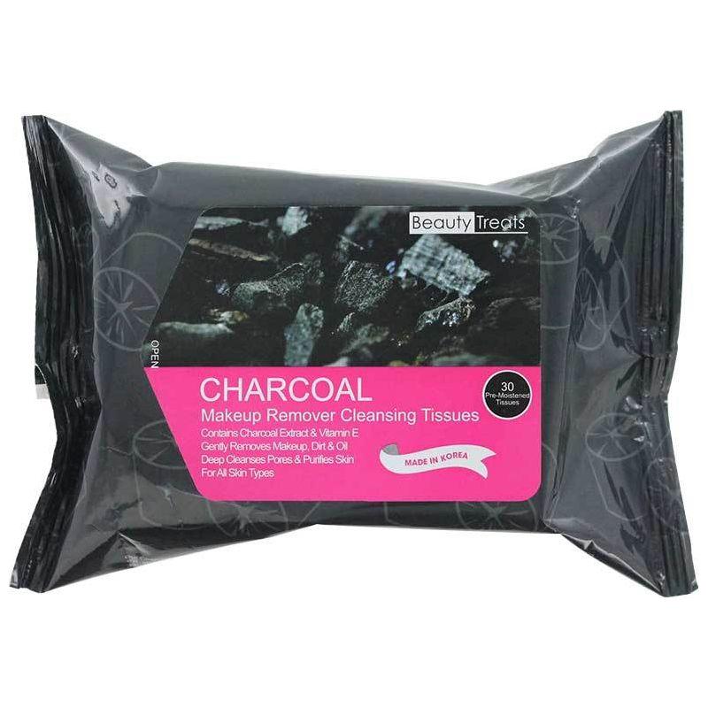 Beauty Treats Charcoal Makeup Remover Cleaning Tissues 30 ct Makeup Remover Pasteur Pharmacy
