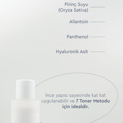 Tonique éclaircissant à l'extrait de riz Bibimcos pour une peau éclatante 30 ml