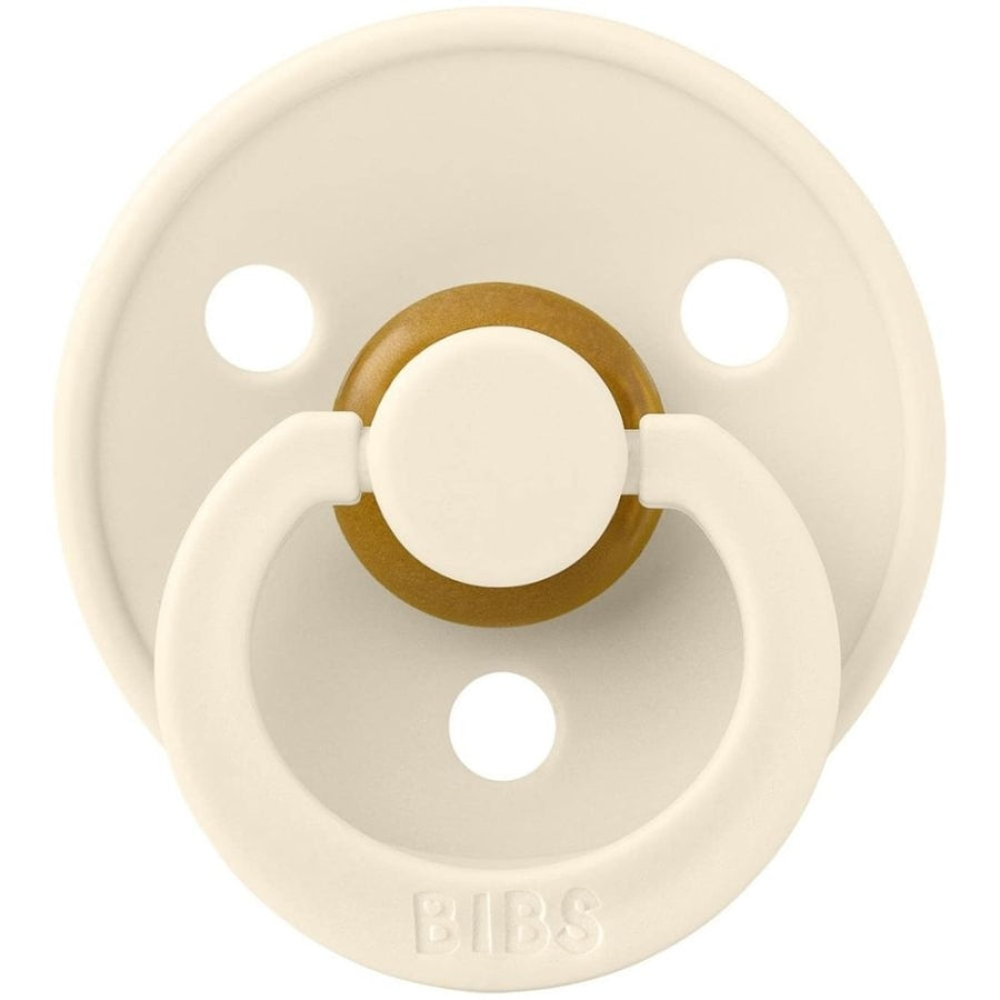 Bibs Colour Anatomical Rubber Pacifier for 0-6 Months Ivory
