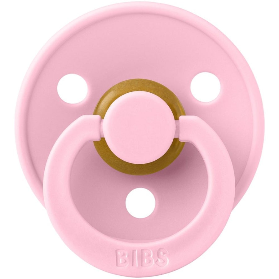 Bibs Colour Natural Rubber Pacifier Baby Pink 6-18 Months