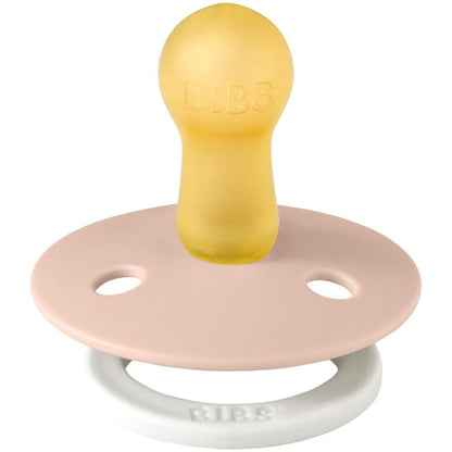 Sucette en caoutchouc naturel Bibs Colour Glow 6-18 mois Blush, 1 unité