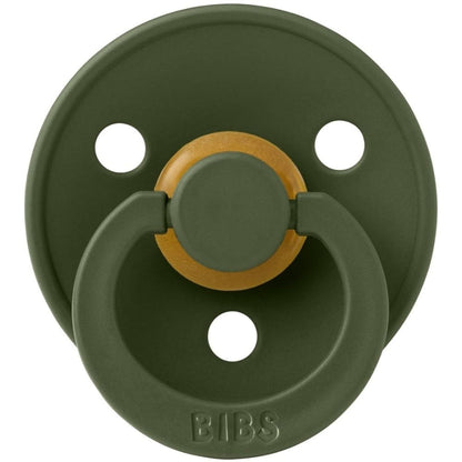Sucette en caoutchouc naturel Bibs Colour pour tout-petits Vert chasseur 18+ mois