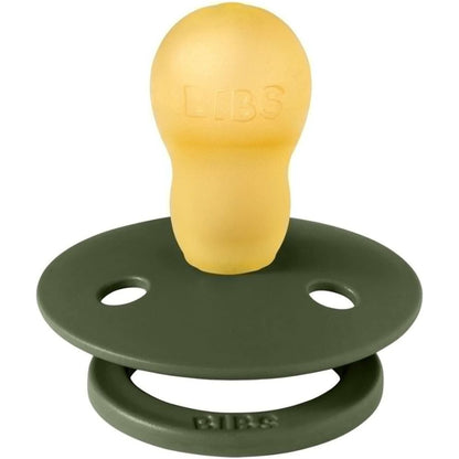 Sucette en caoutchouc naturel Bibs Colour pour tout-petits Vert chasseur 18+ mois