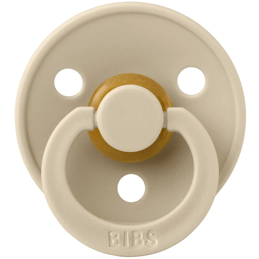 Bibs Colour Rubber Pacifier Vanilla for 6-18 Months 1 Count