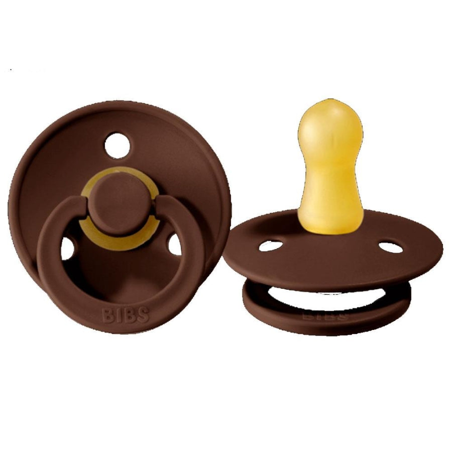 Bibs Colour Rubber Pacifier Mocha for 0-6 Months