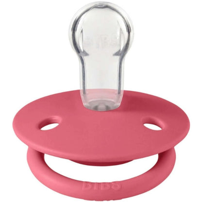 Sucette en silicone Bibs De Lux pour 0-36 mois Corail, 1 pièce
