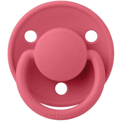 Sucette en silicone Bibs De Lux pour 0-36 mois Corail, 1 pièce