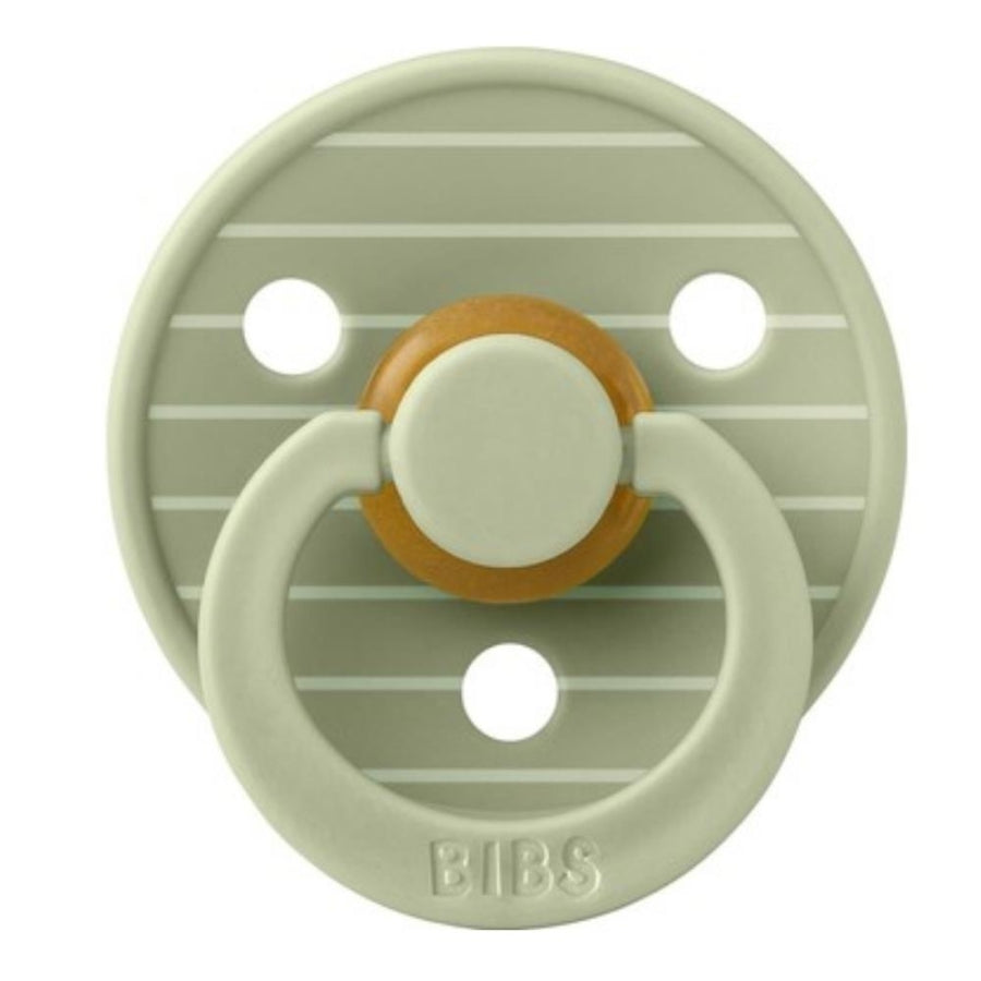 Bibs Studio Colour Pin Rubber Pacifier Sage 6-12 Months