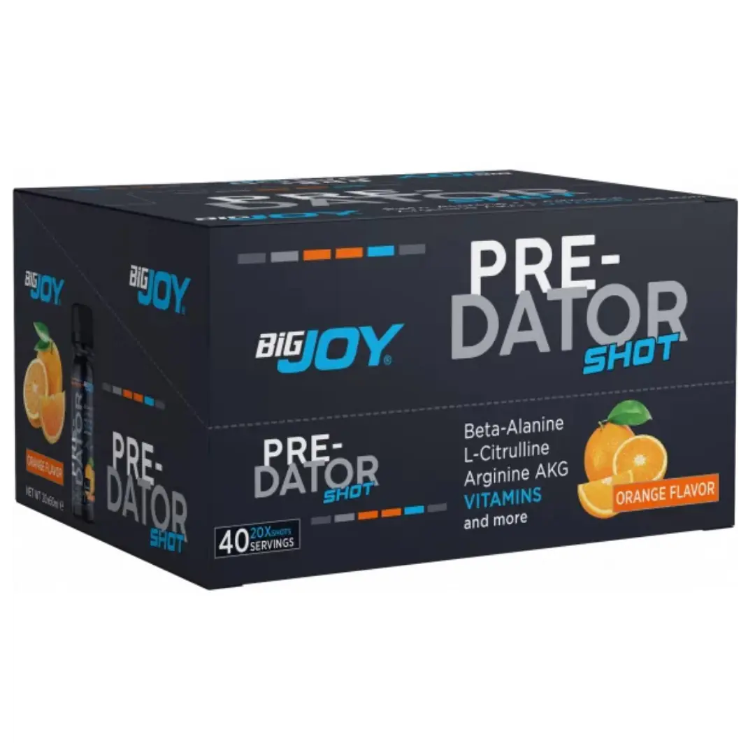 Complément alimentaire pré-entraînement Bigjoy Sports Pre-Dator Shot 40x20 ml