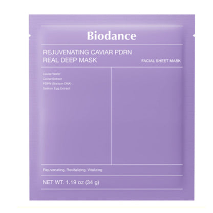 Masque Biodance Rejuvenating Caviar PDRN Real Deep, paquet de 4