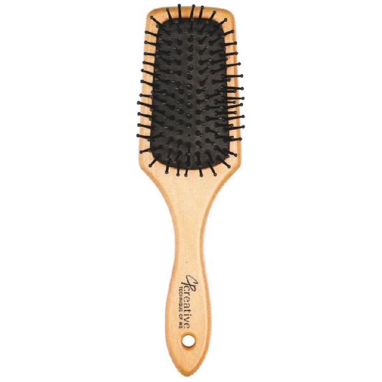 Eco-Friendly Wood Paddle Nylon Hair Brush Hair Brush Pasteur Pharmacy CP-WS Birchwood