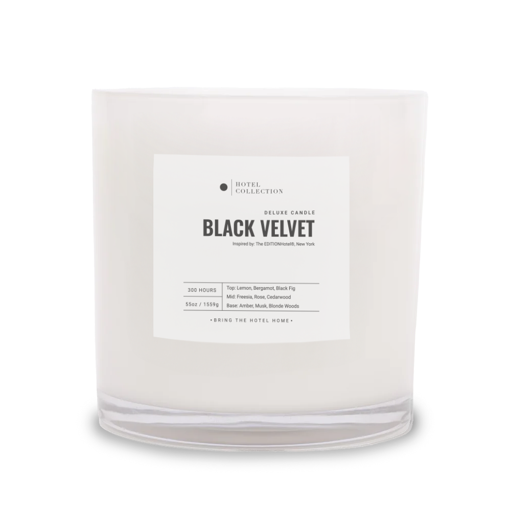 Hotel Collection Deluxe Black Velvet™ Candle Candle Hotel Collection White